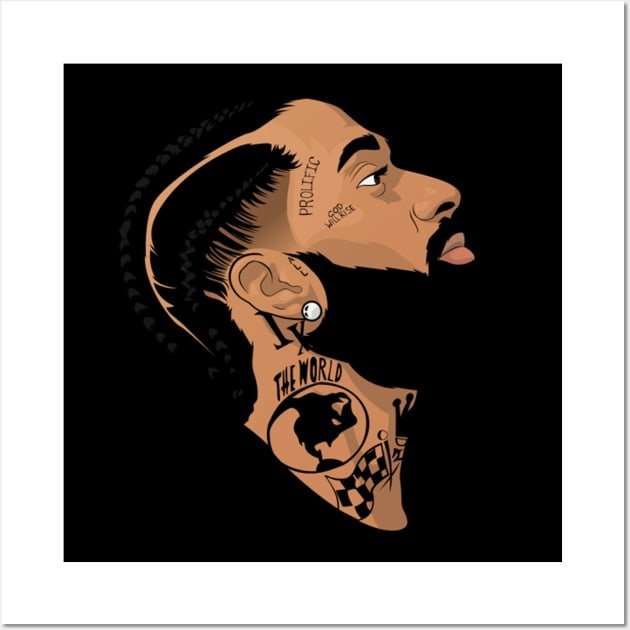 Nipsey Hussle Wall Art by Heulwen Team